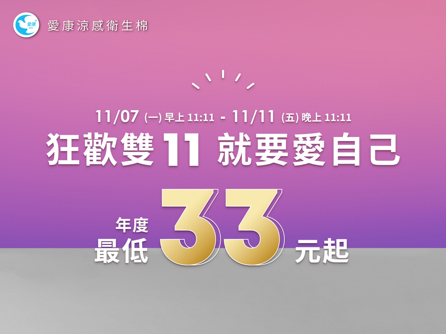 迎戰雙11！　愛康11/7-11/11天天抽機票滿額再送旅行組