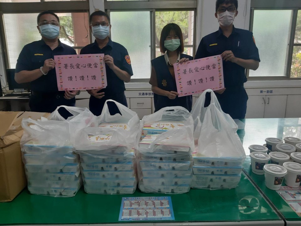 警政署長愛心便當　持續陪基層員警抗疫