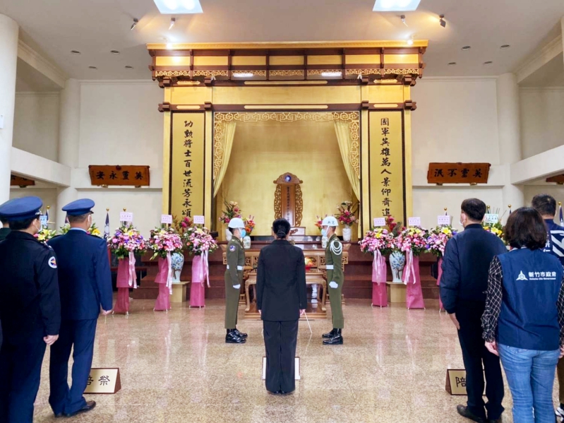 追思國軍先烈　竹市春祭陣亡將士暨公殞官兵追悼會莊嚴肅穆