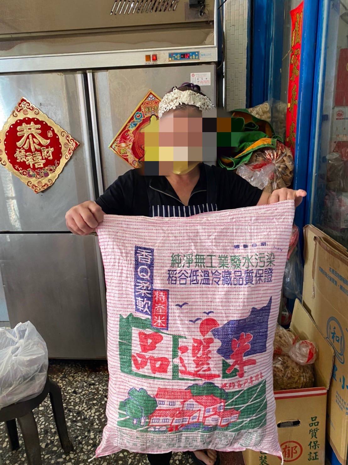 暗夜偷竊白米  學甲警電眼緝賊