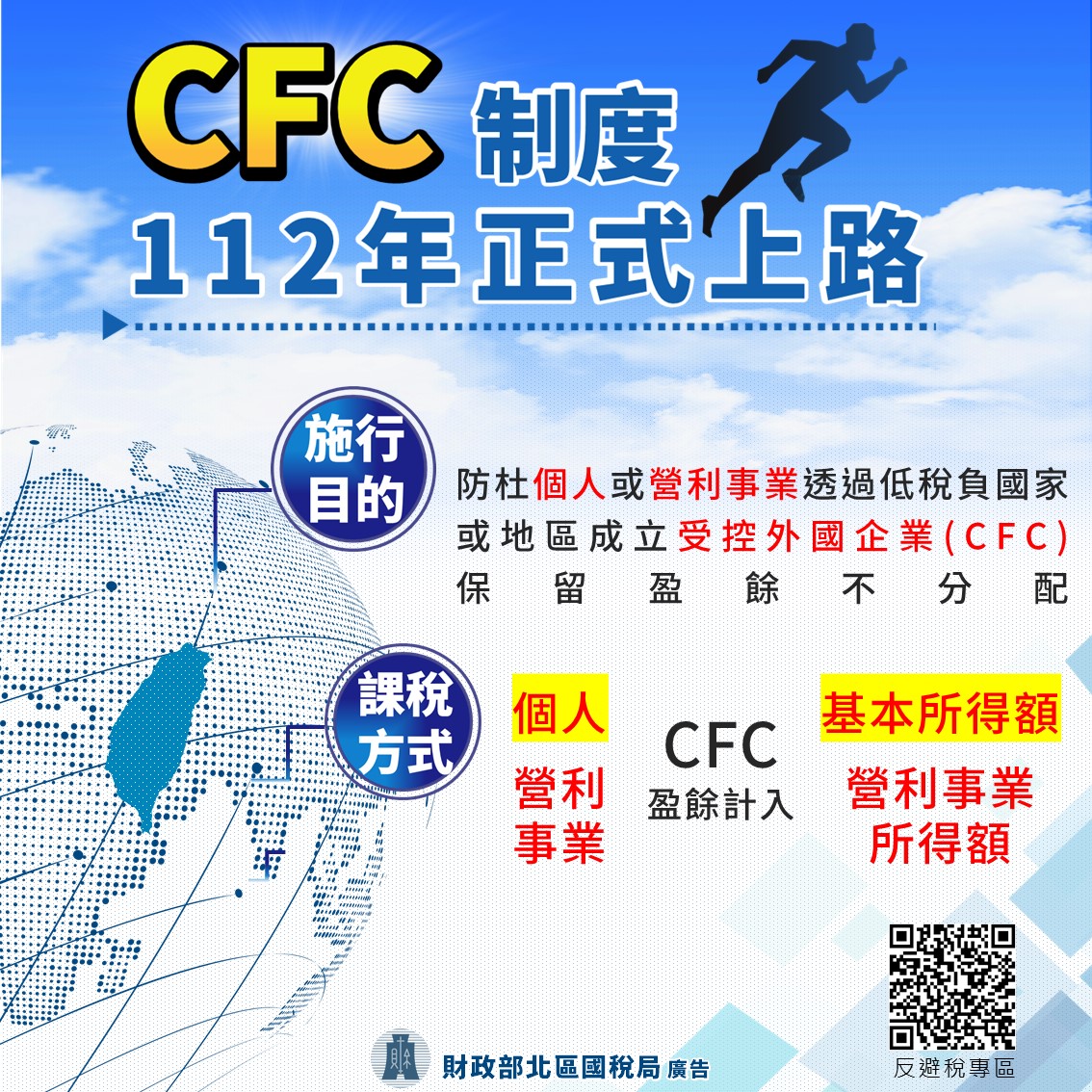 接軌國際反避稅及維護租稅公平　營利事業CFC制度自112年度施行