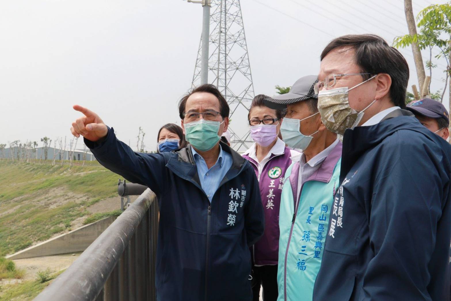 林欽榮副市長視察岡山五甲尾防汛整備工作