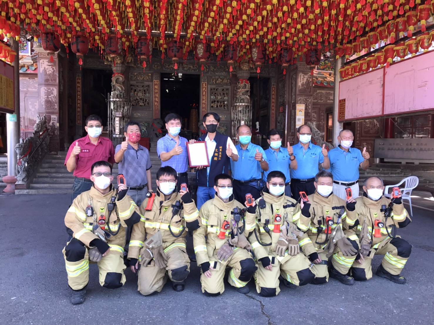 將軍漚汪文衡殿捐贈  救災熱顯儀提升消防戰力