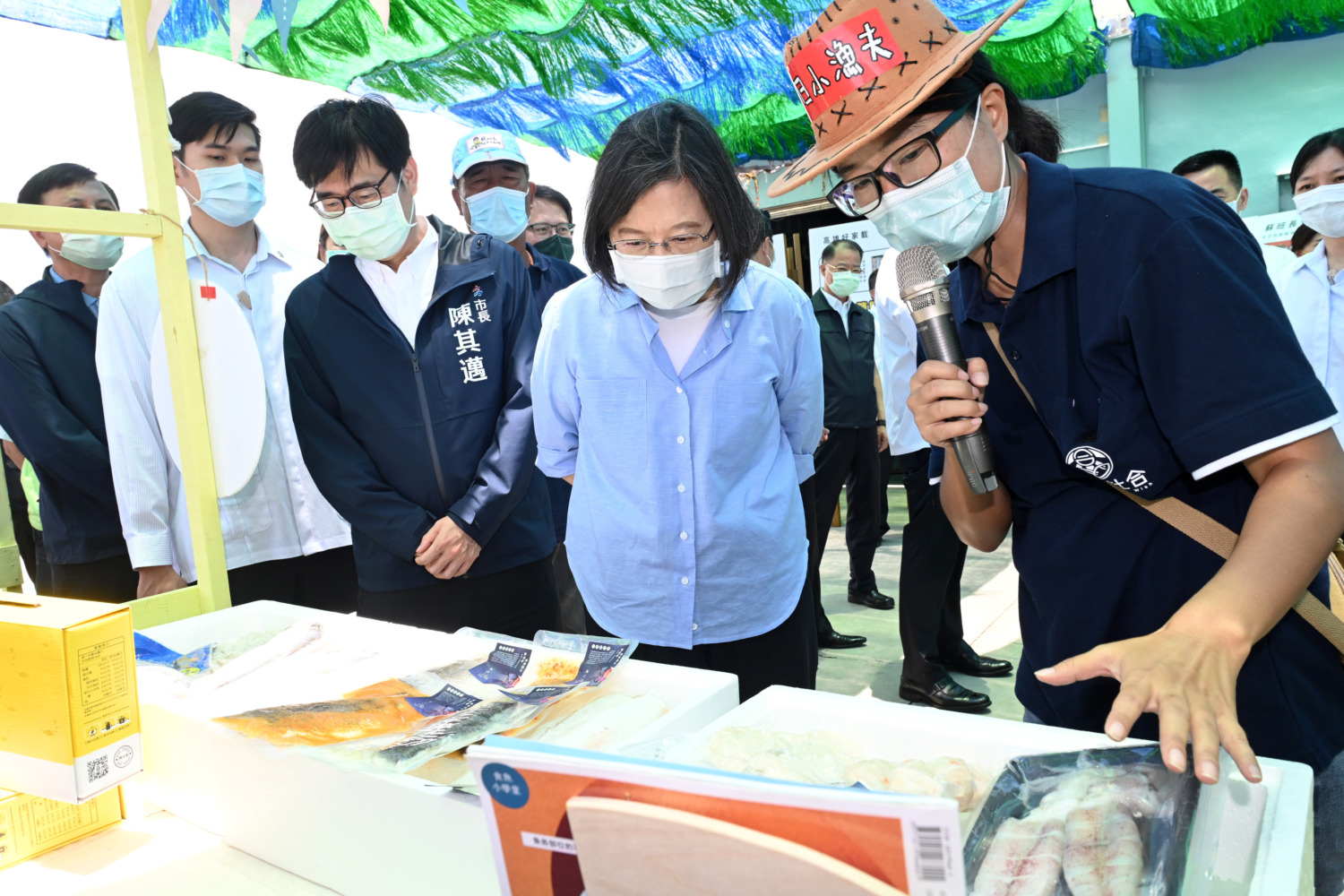 陳其邁陪同總統參訪永安石斑魚產業 中央地方聯手挺石斑協助漁民度過難關