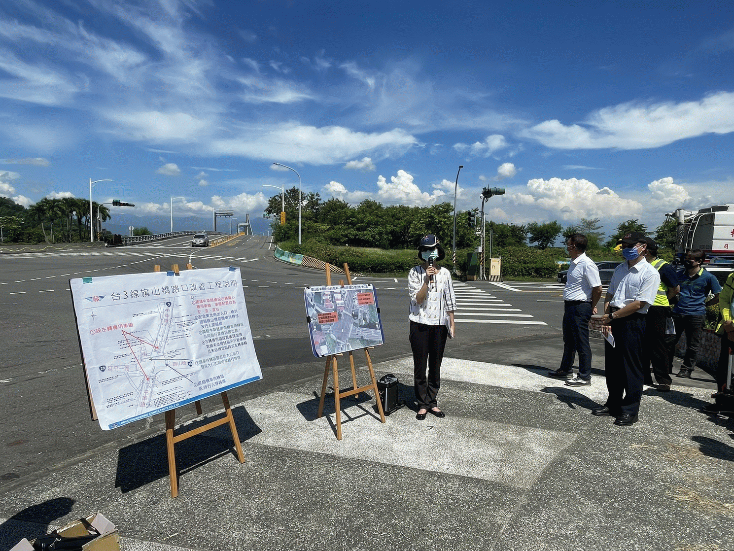 高市府前往旗山、杉林實地勘察會商