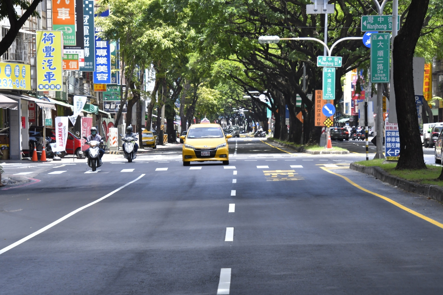 大順二路路面改善完工 平坦舒適更安全