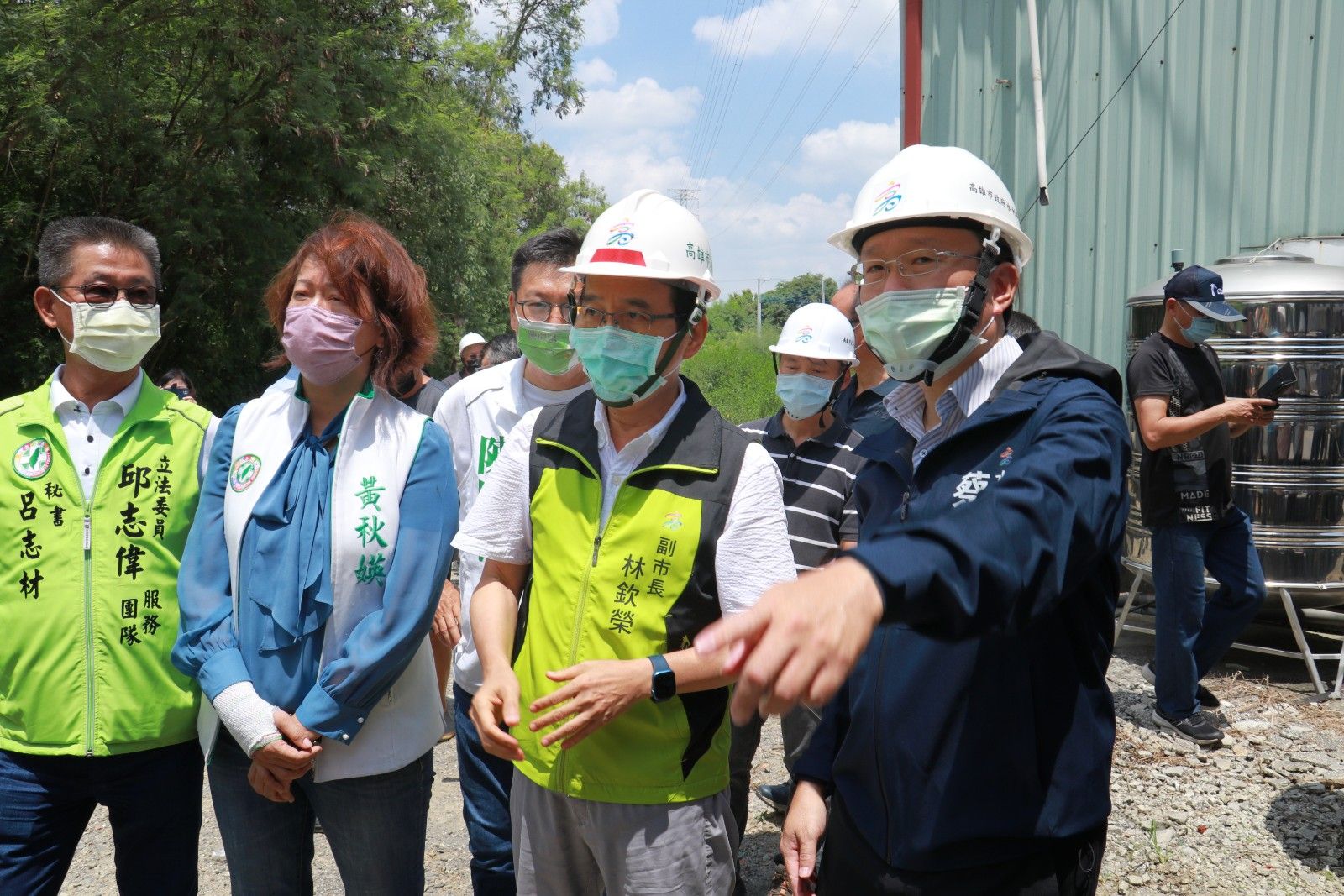 岡山潭底里防洪能量再提升 林欽榮副市長視察抽水機增設進度