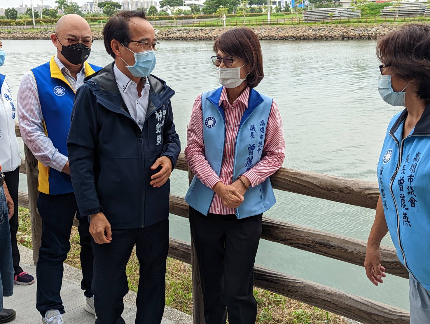 活化本市臨水休憩空間 副市長林欽榮視察五號船渠景觀改善工程