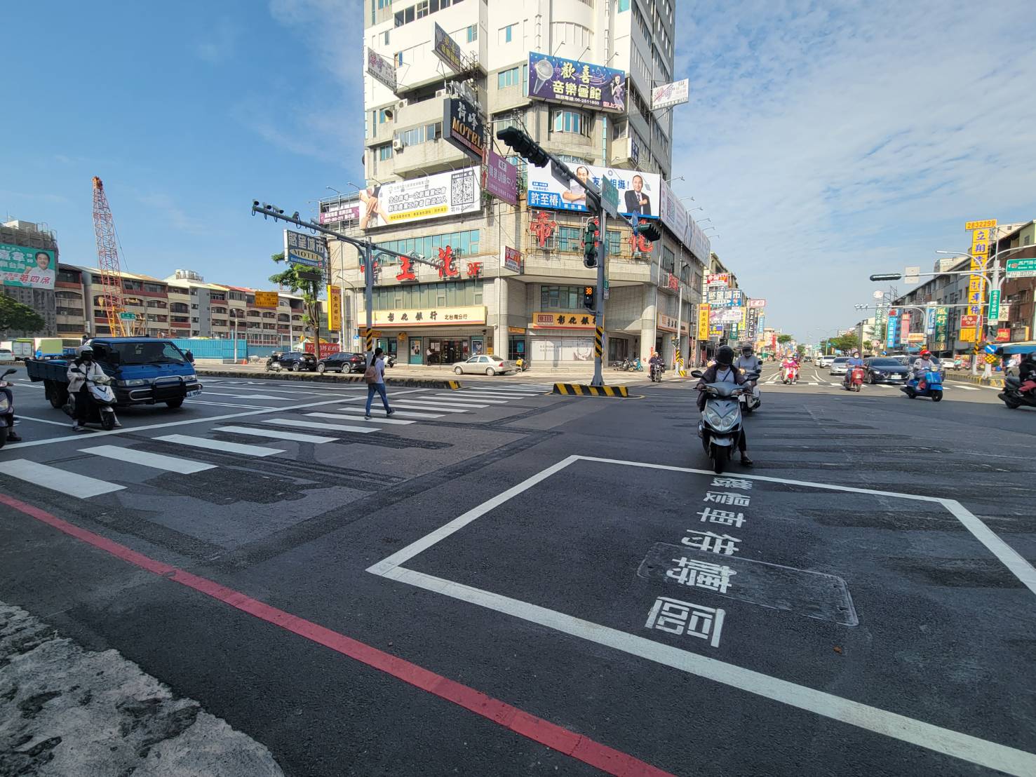 西門路北安路口左轉專用車道改造  安全便捷不塞車