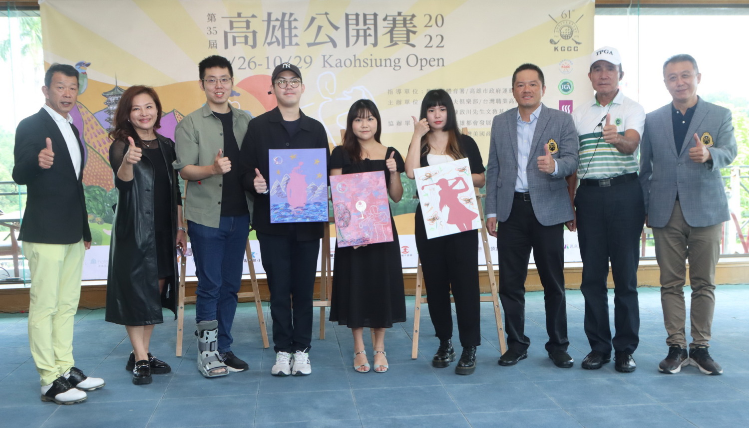 2022高雄公開賽首次在球場內與藝術團體合作