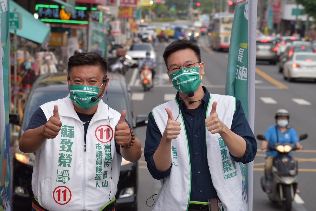 「雙林力挺阿榮」選戰倒數  林慧欣錄音、林飛帆掃街助攻