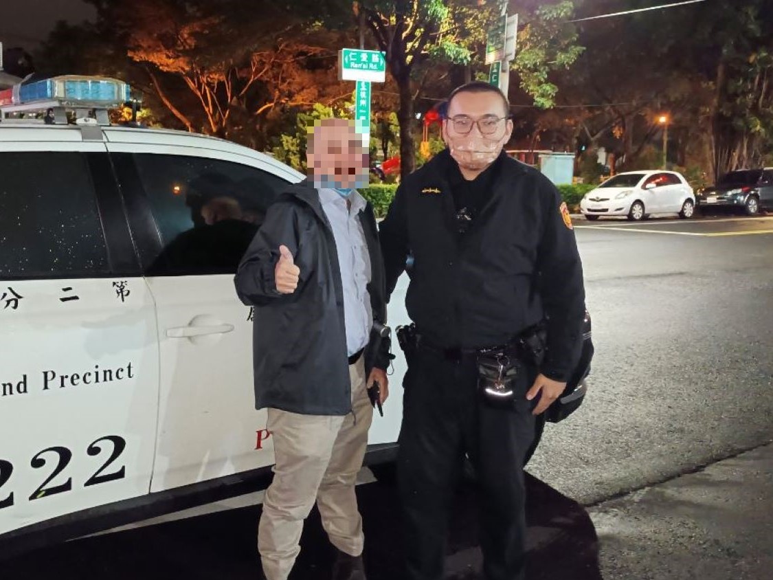 參加禮拜迷途  新南警駕車載送渡美籍外師難關