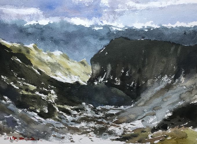 浮生千山路-巴力水彩個展　呈現高山奇特與偉大樣貌