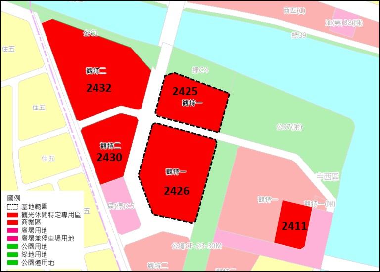 中國城暨運河星鑽地區區段徵收剩餘可建築土地設定地上權