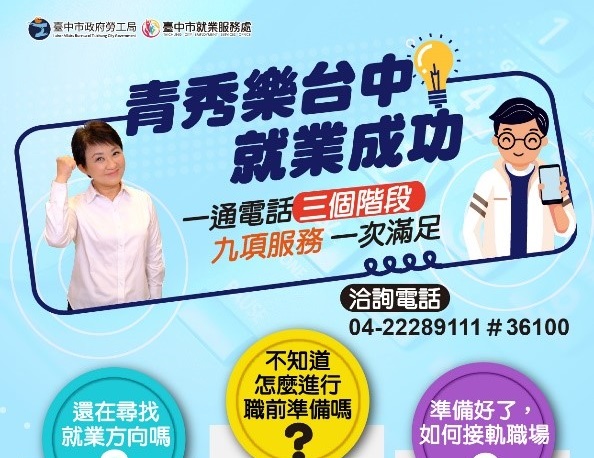 中市推一站式服務 助青年就業成功金安薪