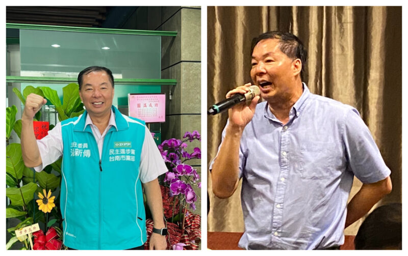 民進黨台南市黨部對馬英九背叛台灣提出嚴正抗議