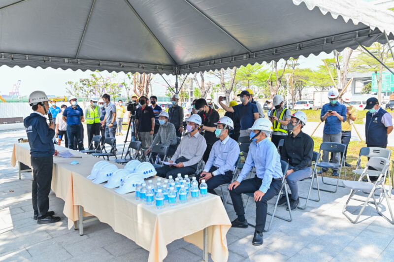 林欽榮副市長視察前鎮漁港建設專案市府代辦各工項推展