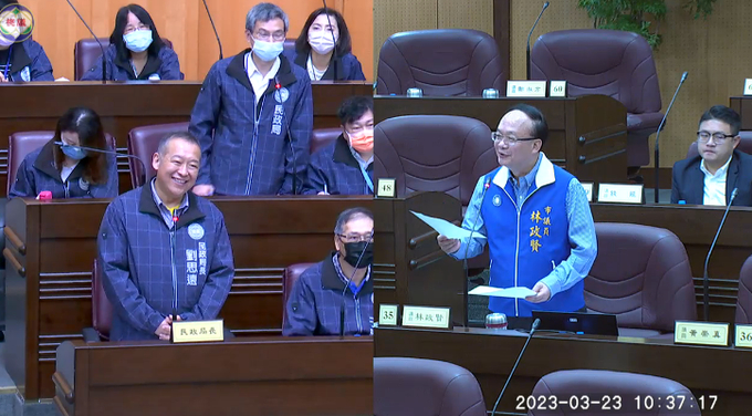 桃市議員林政賢針對行政區劃分、一里一幹事等提出質詢