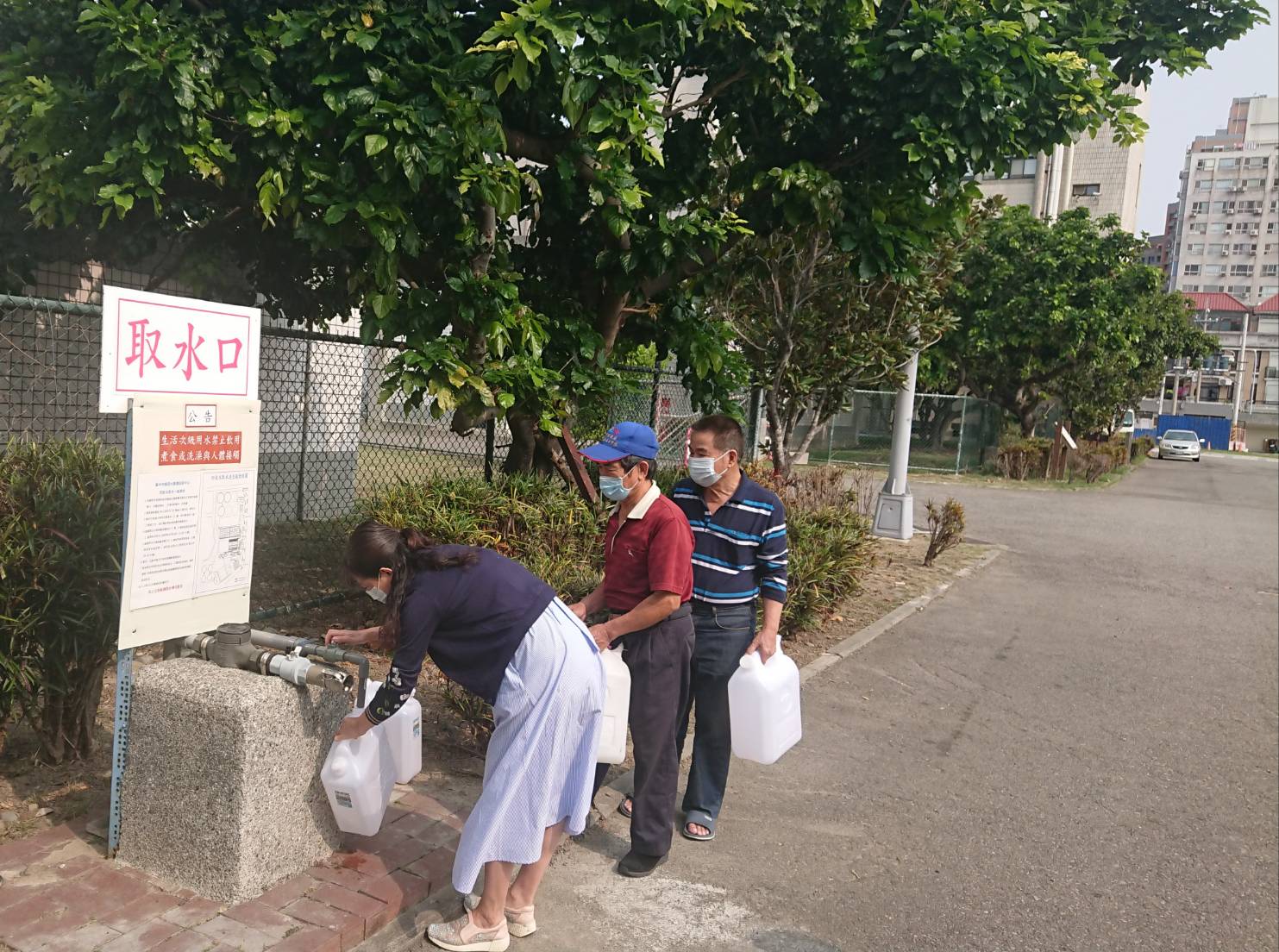 因應中央自來水管工程停水 中市水資中心供免費回收水支援