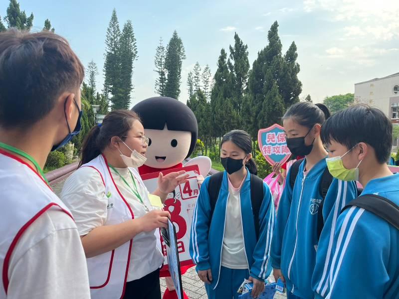 金門家扶428兒保日城中快閃 合體師生宣導網路性剝削防範