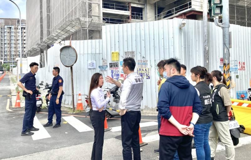 竹北市天坑案周邊道路預防性封閉　竹北市長鄭朝方提出道路解封必須達成四要件