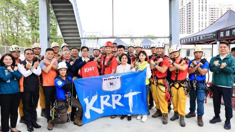 為國爭光！陳其邁慰勉高雄繩索救援隊KRRT，搶進法國競賽場！