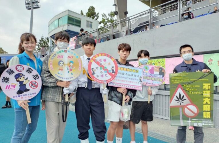 彰化警分局結合彰化藝術高中校慶運動會宣導反詐欺及婦幼安全