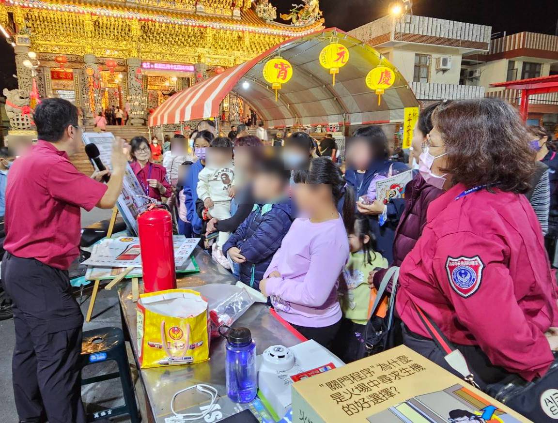萬福宮猜燈謎同樂│茄萣消防宣導現場熱鬧又安全