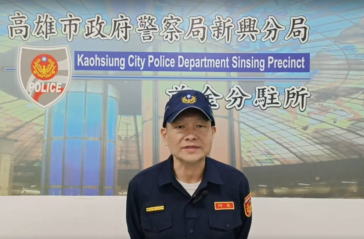 前金所長麥漢章說明案情。〈圖/記者蔡宗武翻攝〉