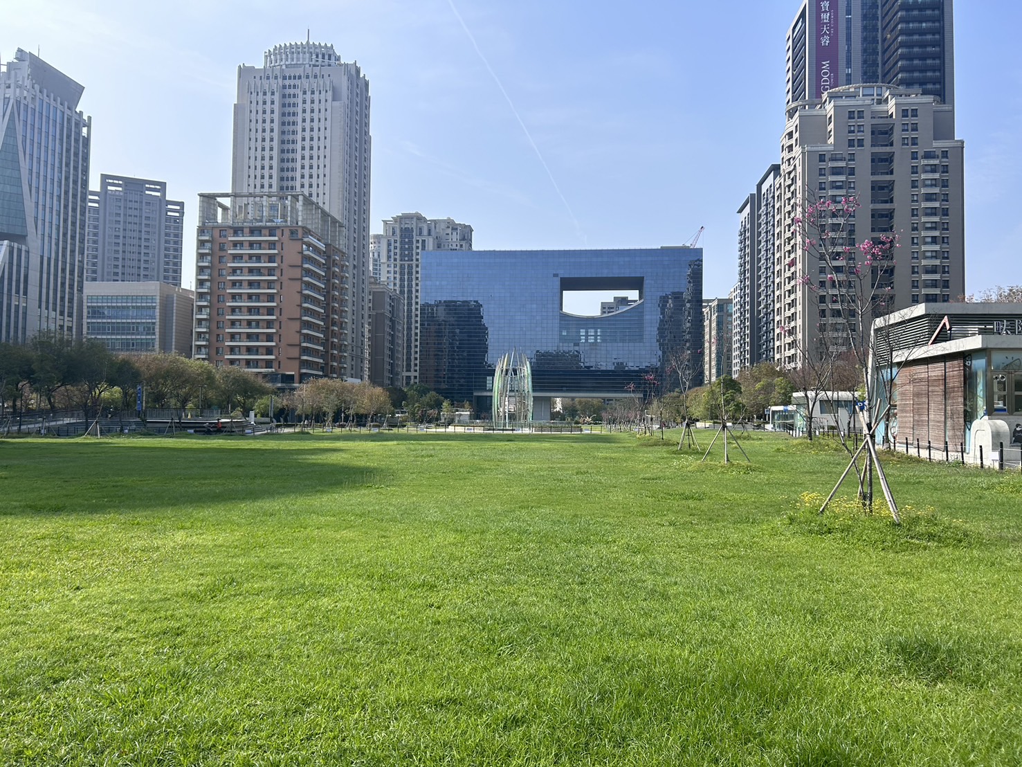 中市建設局導入專業球場級草皮養護技術 公園草地翠綠成效良好