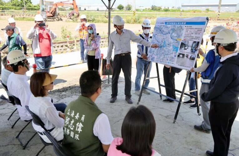 陳其邁視察大湖排水工程 強調年底前完工改善水患