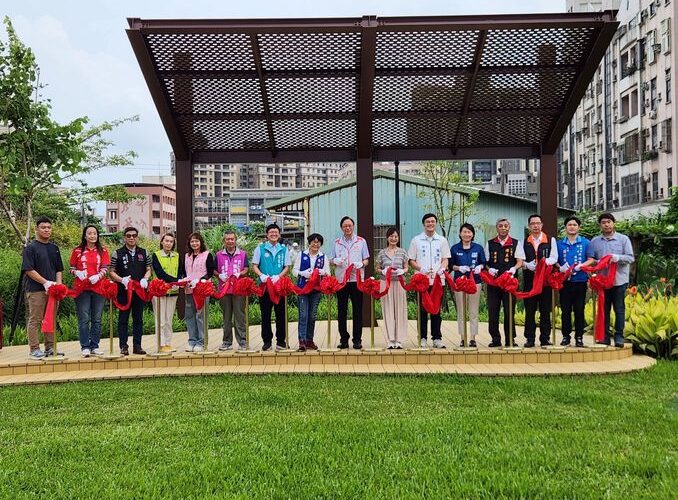 桃園龍壽三角公園啟用典禮　閒置土地打造良好休憩空間