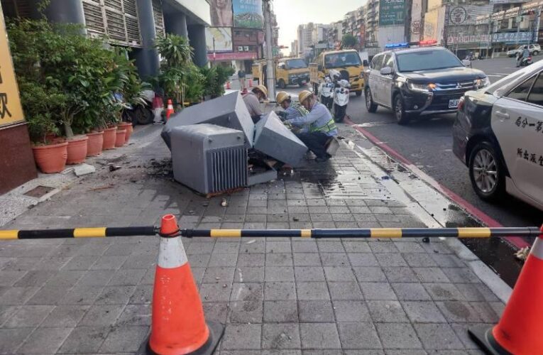 變壓器遭撞損釀826戶停電   台電迅速派員搶修