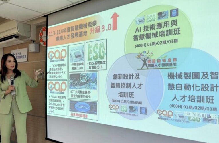 點燃產業技術革新之火　桃竹苗分署與竹市職訓教育協會強強聯手打造智慧機械教育新高地