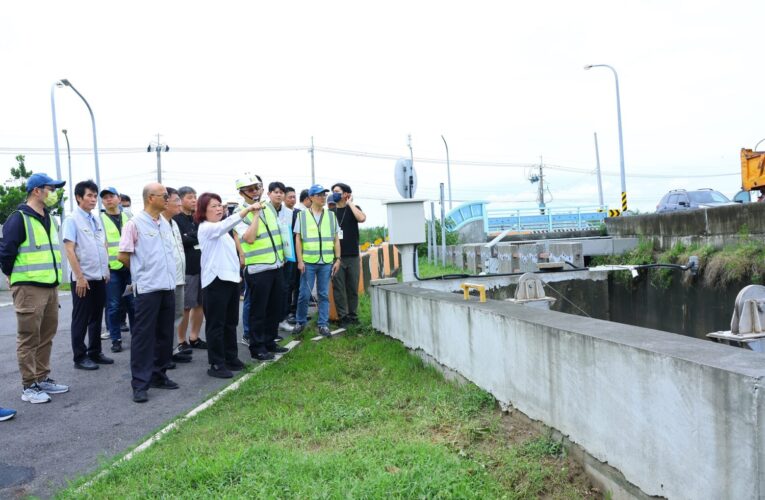 嘉義市防洪韌性大考驗　市長黃敏惠視察防洪設施並感謝前線人員