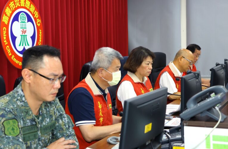凱米升級成強颱　嘉義市啟動一級應變強化防颱準備
