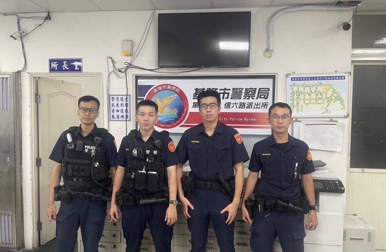 颱風肆虐｜基二警站前線排除倒塌路樹