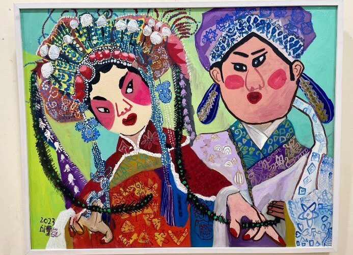 中山地政「油」意思！　慢飛天使油畫展即日展出