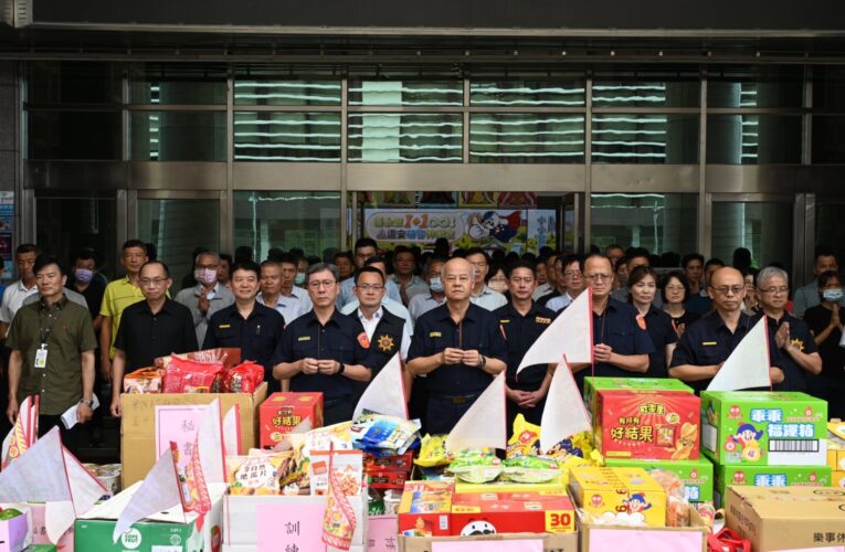 中元普渡推永續環保　嘉警好誠心、警政五告讚