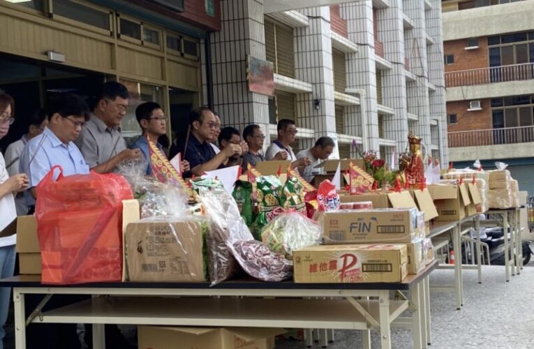 白河警舉行中元普渡祭拜 祈願平安順遂