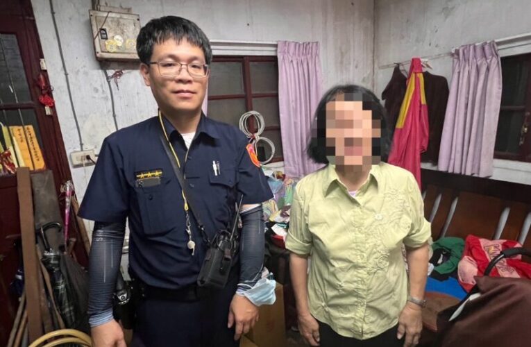 豐原警代熱心網友送物資 獨居老婦煩惱一掃而空