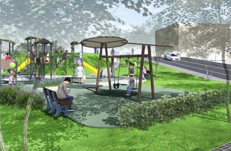 綠蔭環繞與多元遊具的全新體驗！　中市大肚「日晷主題」公園開工