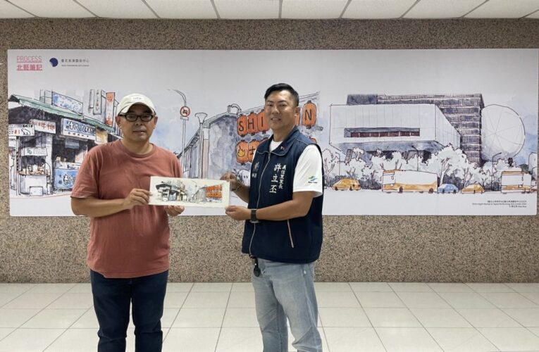 速寫師郭正宏生動描繪士林  許立丕「搶救」作品展示於里辦