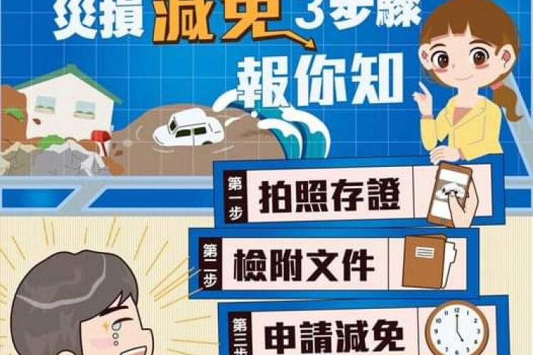 山陀兒颱造成災損 得申請相關稅捐減免
