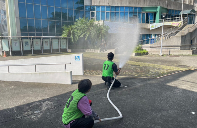 高市消防局強化校園消防安全 攜手大學教職員防火管理演練