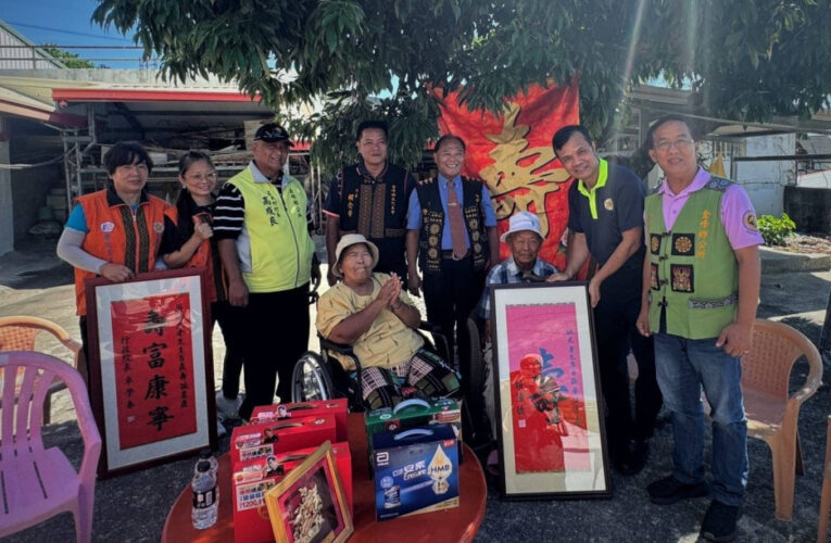 臺東榮服處賀百歲榮民紀壽 歡喜慶生獻溫馨