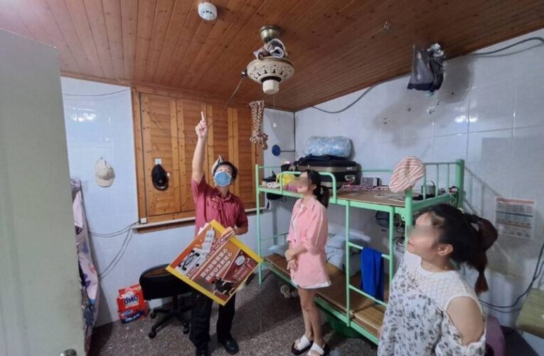 旗山警消攜手宣導  強化移工宿舍防火安全及反詐騙觀念