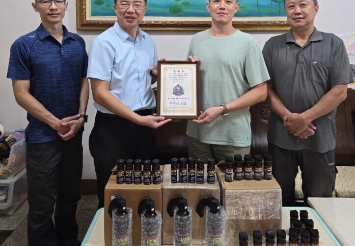 豪盛公司捐打擊犯罪利器            讓保大特勤中隊如虎添翼