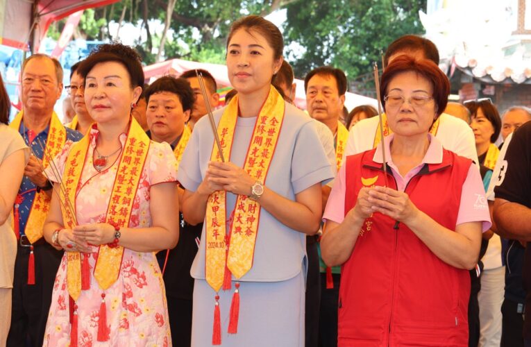 162台尺高全球最大銅鑄財神開光　草屯敦和宮隆重舉行祈安大典
