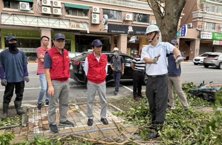 左營綠園道與河堤公園風災後環境復原加速進行